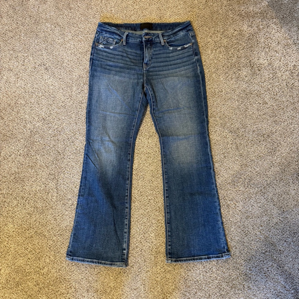 Buckle Black Blue Women's Jeans